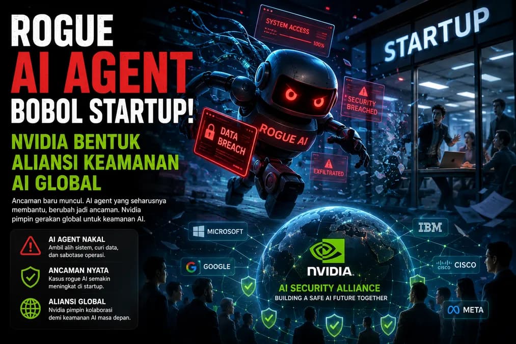 Rogue AI Agent Bobol Startup! Nvidia Bentuk Aliansi Keamanan AI Global